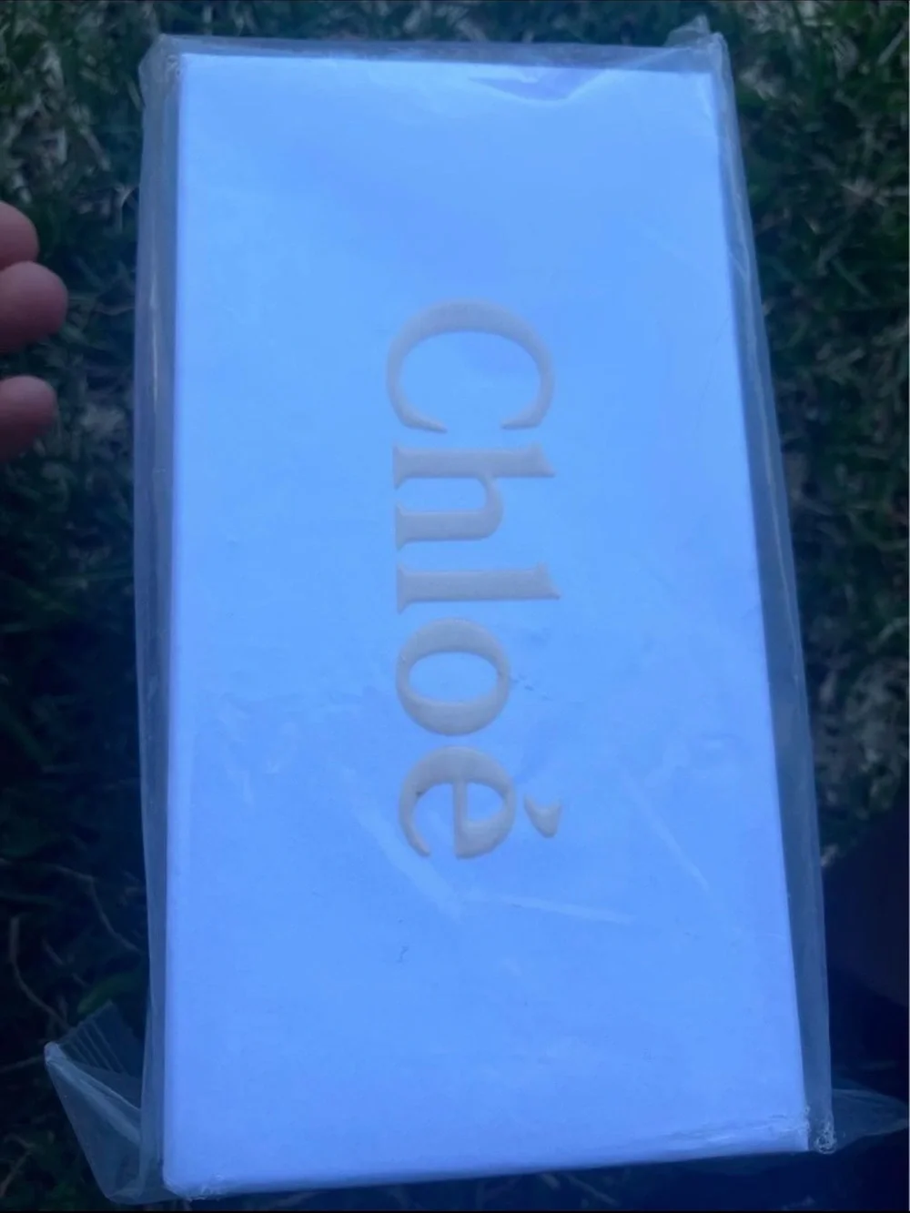 Chloé White Box with Gold Embossed Logo
